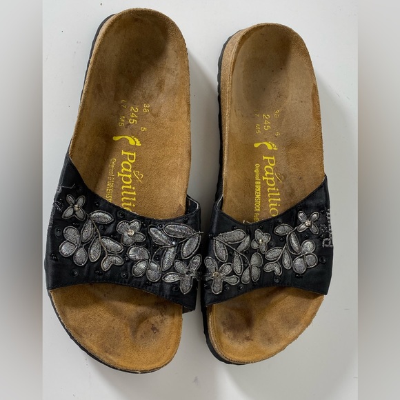 Sold♻️Papillio Birkenstock Slide Slip On Sandals Womens Size 7 - Picture 12 of 12
